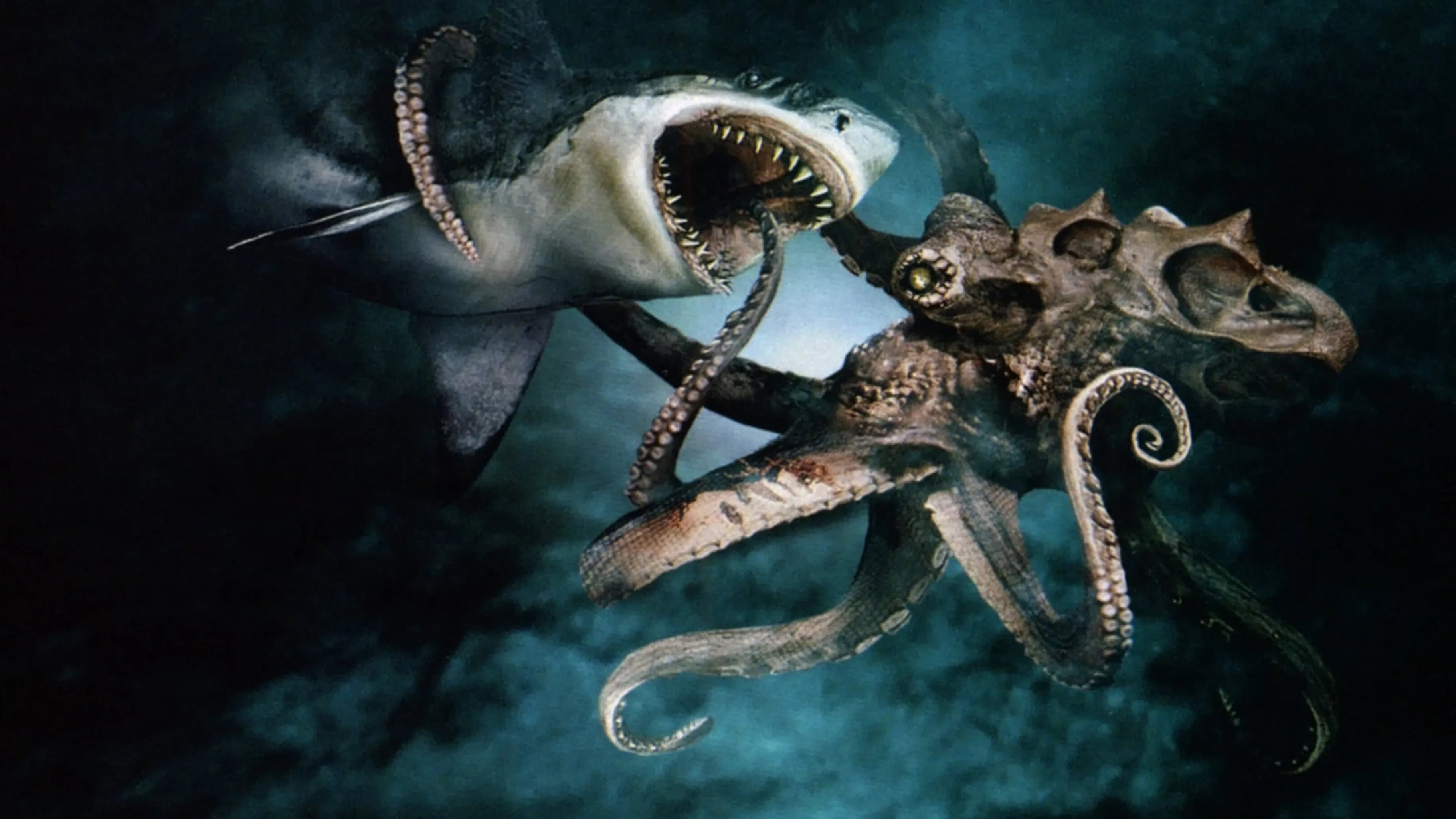 Megatiburón contra pulpo gigante