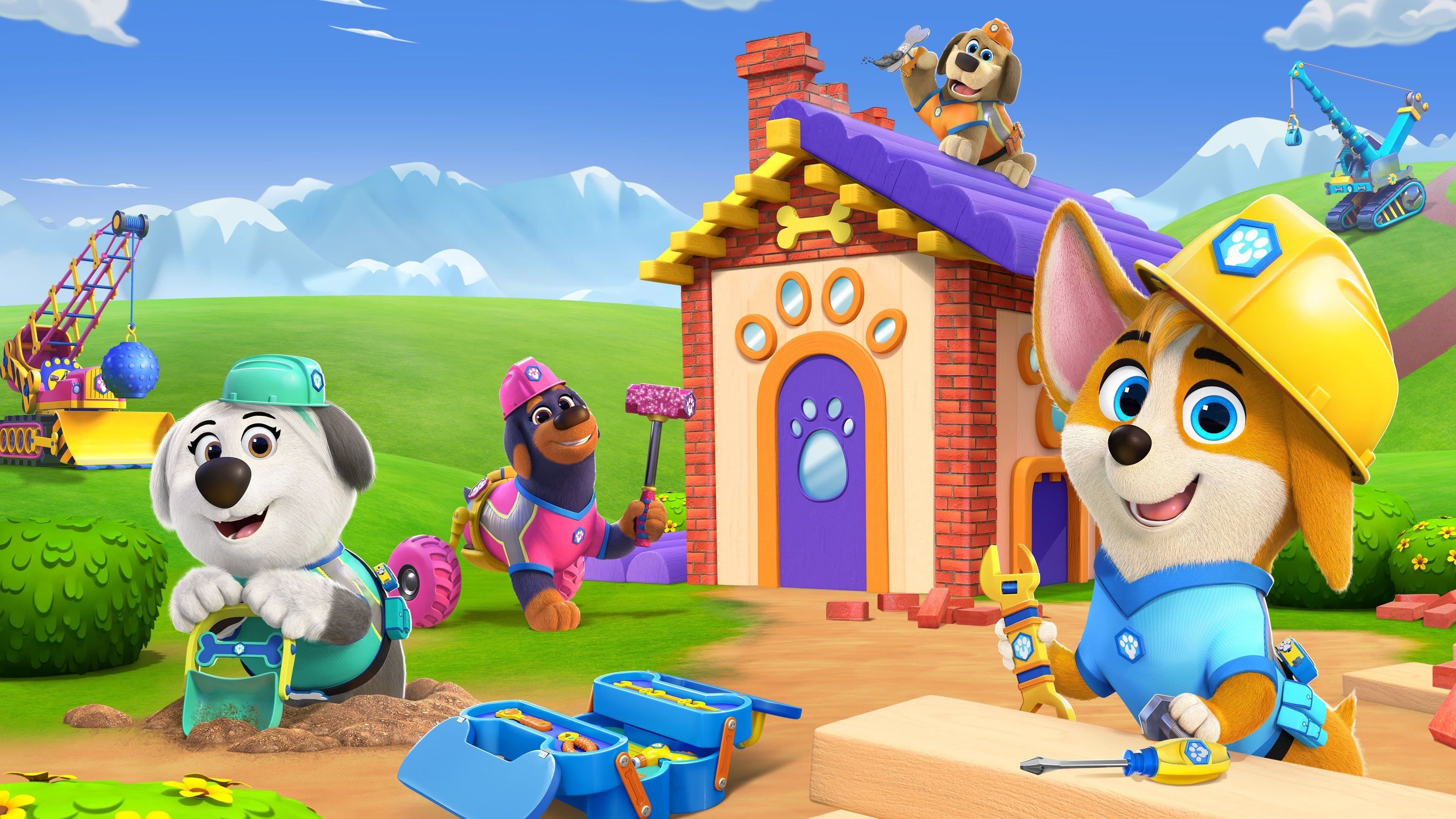 Cachorros a la obra