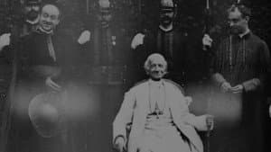 Pope Leo XIII Being Seated Bestowing Blessing — foto 1