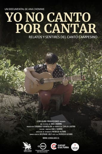 Yo no canto por cantar