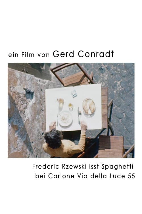 Frederic Rzewski isst Spaghetti bei Carlone Via della Luce 55