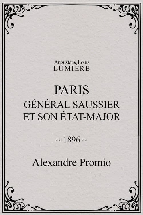 Paris : général Saussier et son état-major