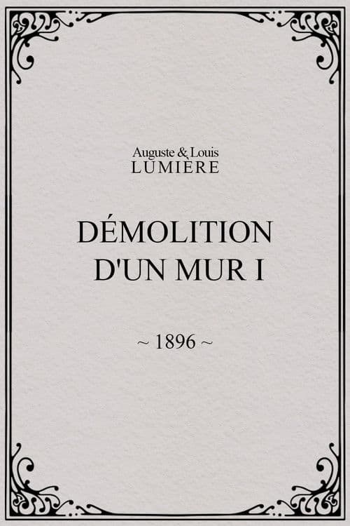 Démolition d'un mur I