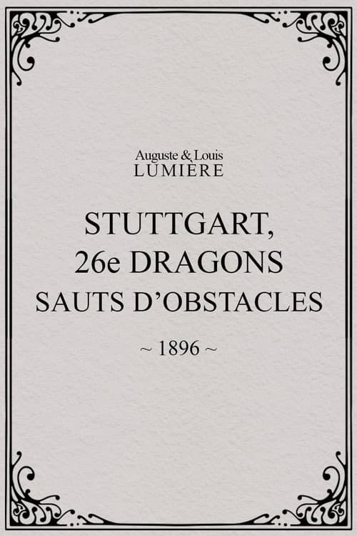 Stuttgart : 26ème dragons. Sauts d’obstacles