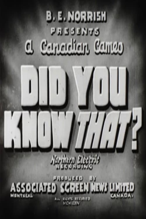Did You Know That?